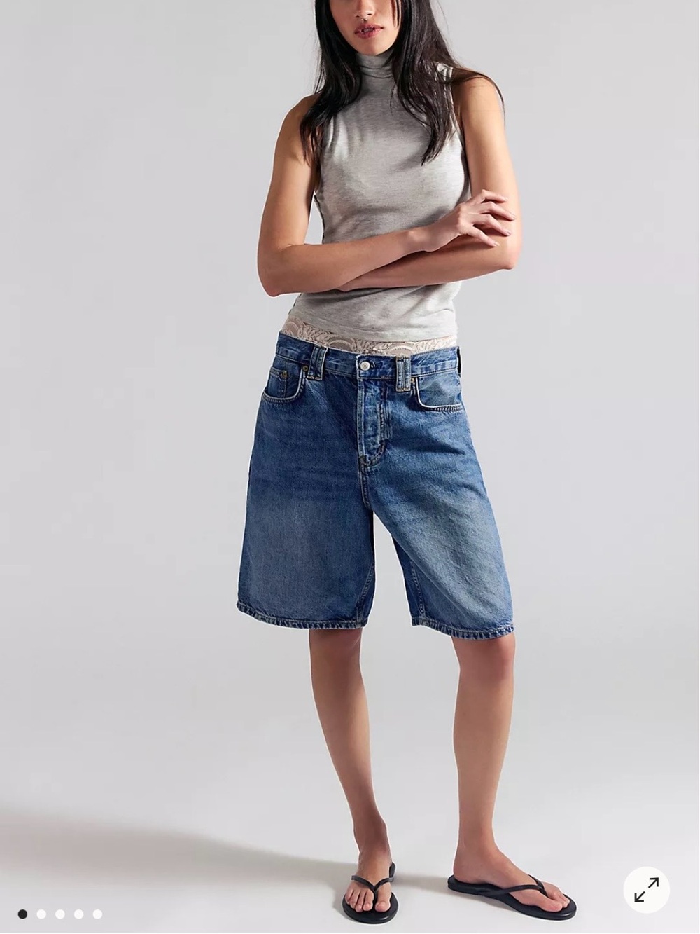 Free People Montana Jean Shorts Bermuda Jorts 29 NWOT